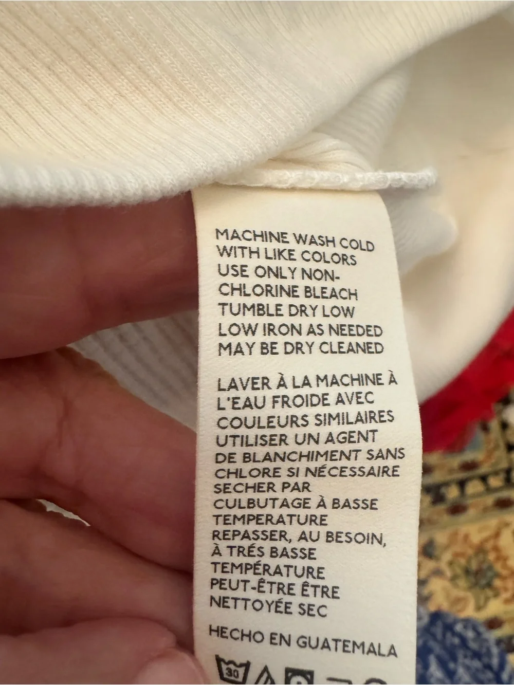Free People Cream V-Neck Waffle Knit Pullover